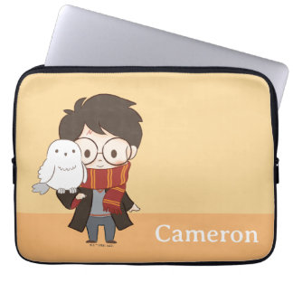 Chibi HARRY POTTER™ & Hedwig Laptop Sleeve