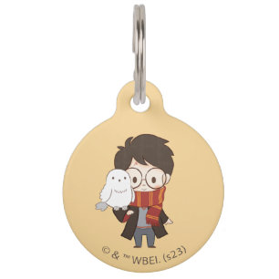 Chibi HARRY POTTER™ & Hedwig Pet Tag