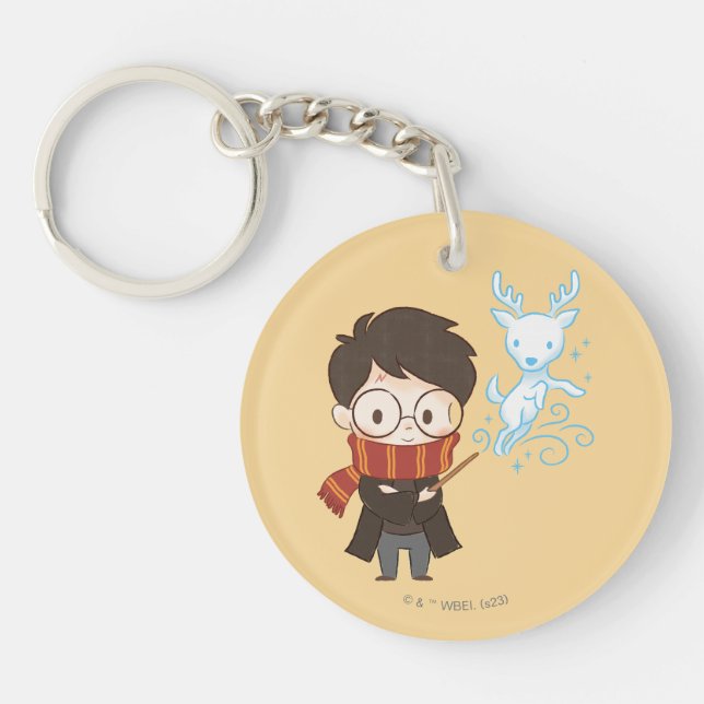 Chibi HARRY POTTER™ Patronus Key Ring (Front)