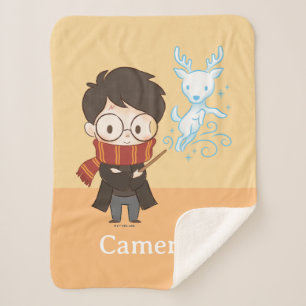 Chibi HARRY POTTER™ Patronus Sherpa Blanket