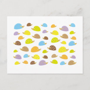 chibi hedgehog postcard