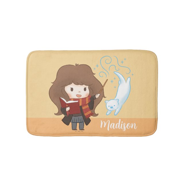 Chibi Hermione Granger Patronus Bath Mat (Front)