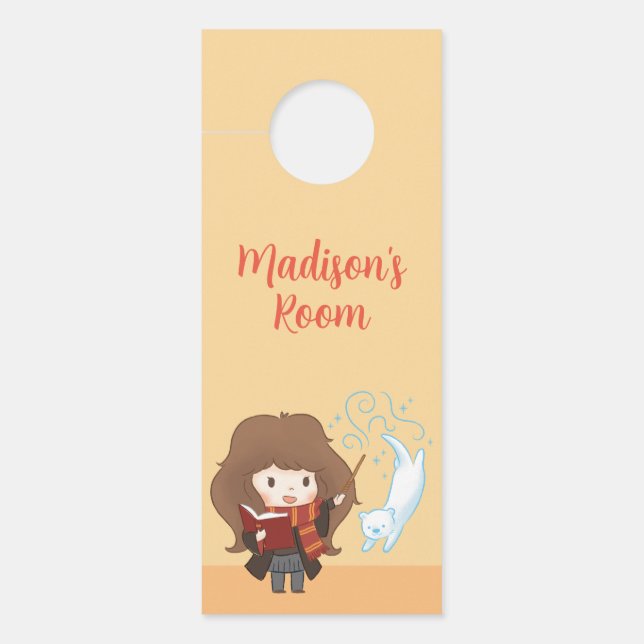 Chibi Hermione Granger Patronus Door Hanger (Front)