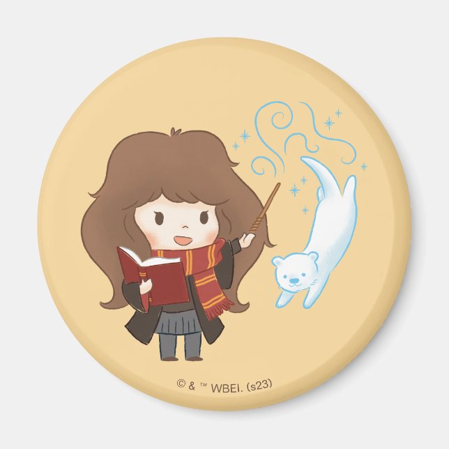Chibi Hermione Granger Patronus Magnet (Front)