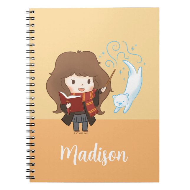 Chibi Hermione Granger Patronus Notebook (Front)