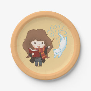 Chibi Hermione Granger Patronus Paper Plate