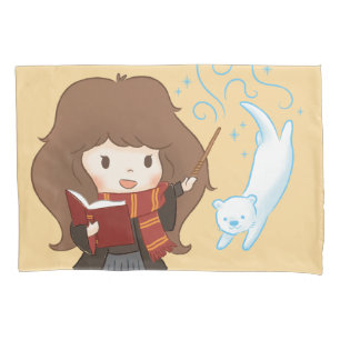 Chibi Hermione Granger Patronus Pillowcase