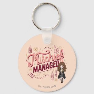 Chibi Hermione "Mischief Managed" Key Ring