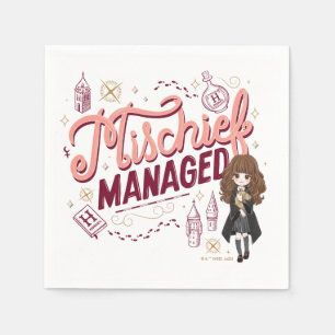 Chibi Hermione "Mischief Managed" Napkin