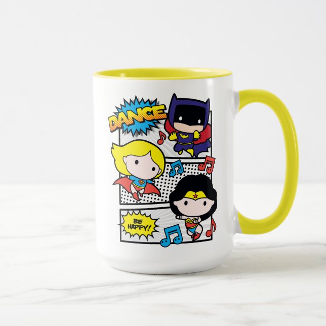 Chibi Heroes Dancing Mug (Right)