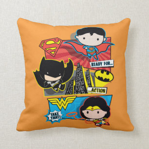 Chibi Heroes Ready For Action! Cushion