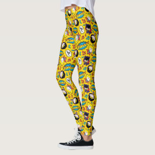 Chibi Heroine Dance Pattern Leggings