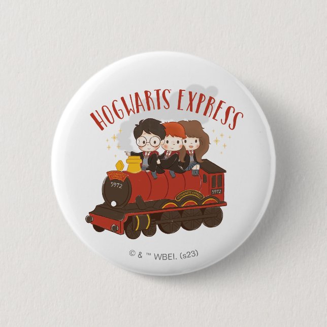 Chibi HOGWARTS EXPRESS™ Ride 6 Cm Round Badge (Front)