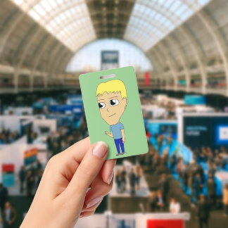 chibi ID badge