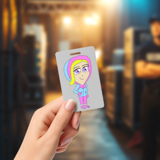 chibi ID badge