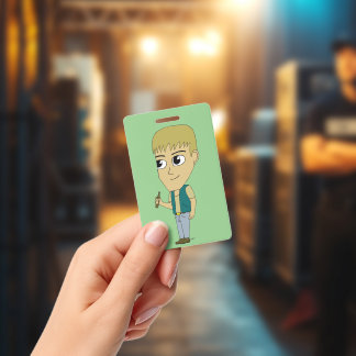 chibi ID badge