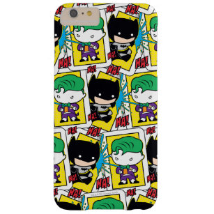 Chibi Joker and Batman Playing Card Pattern Barely There iPhone 6 Plus Case