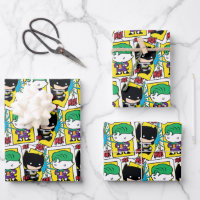 Chibi Joker and Batman Playing Card Pattern