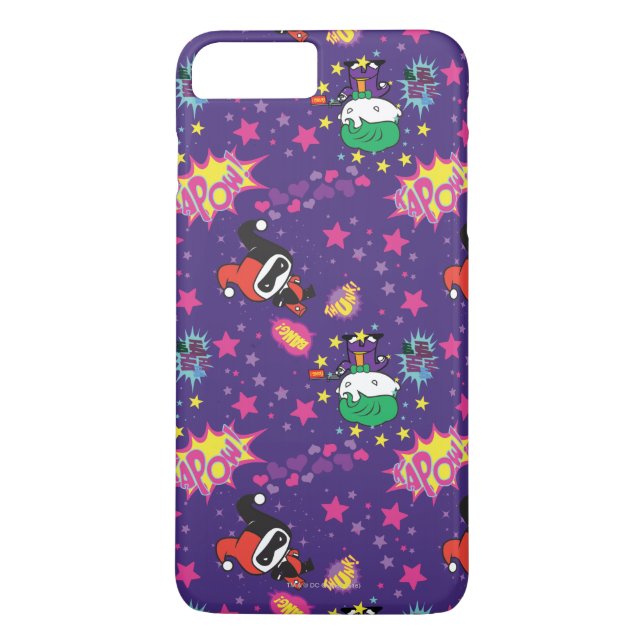 Chibi Joker and Harley Pattern Case-Mate iPhone Case (Back)