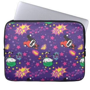 Chibi Joker and Harley Pattern Laptop Sleeve