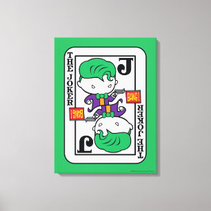 Chibi Joker Playing Card Canvas Print