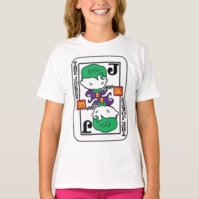 Chibi Joker Playing Card T-Shirt (Front)