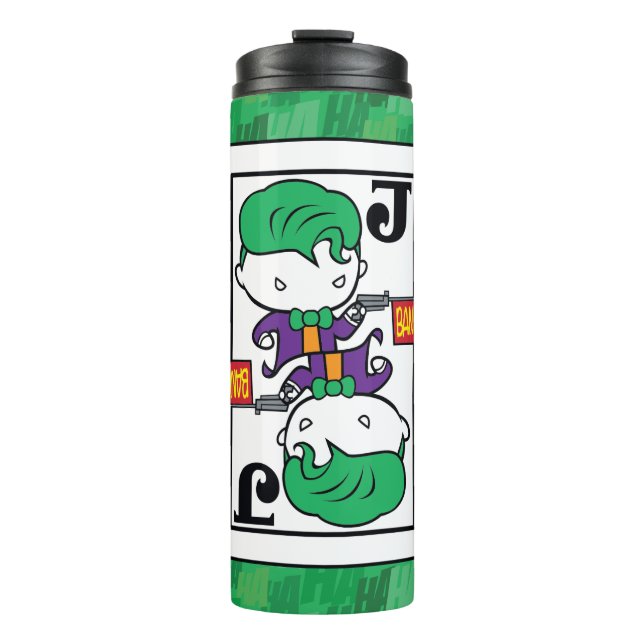 Chibi Joker Playing Card Thermal Tumbler (Front)