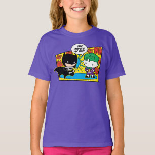 Chibi Joker Pranking Chibi Batman T-Shirt
