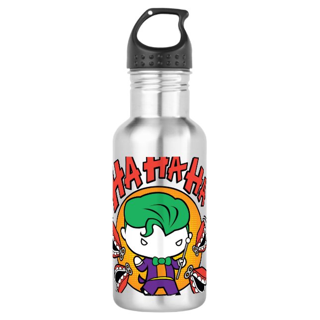 Chibi Joker With Toy Teeth 710 Ml Water Bottle (Front)