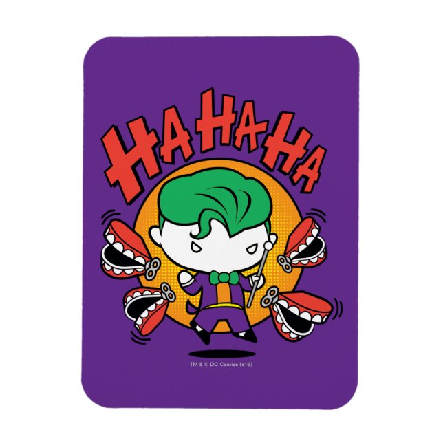 Chibi Joker With Toy Teeth Magnet (Vertical)