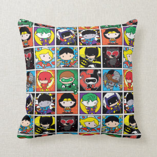 Chibi Justice League Character Pattern Cushion