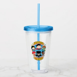 Chibi Justice League Group Acrylic Tumbler