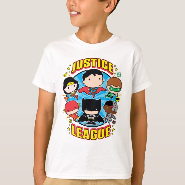 Chibi Justice League Group T-Shirt (Front)