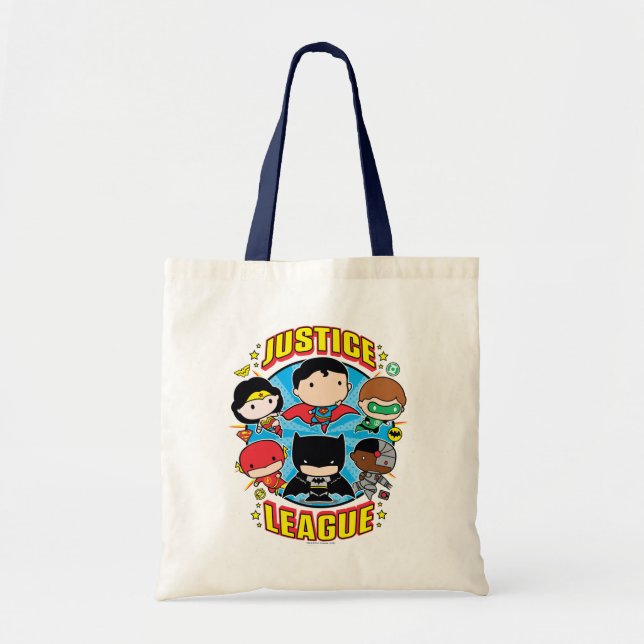 Chibi Justice League Group Tote Bag (Front)