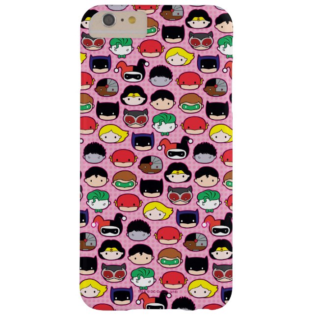 Chibi Justice League Head Pattern Case-Mate iPhone Case (Back)