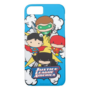 Chibi Justice League of America Explosion iPhone 8/7 Case