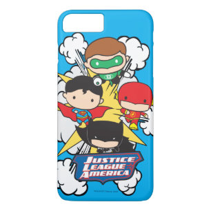 Chibi Justice League of America Explosion iPhone 8 Plus/7 Plus Case