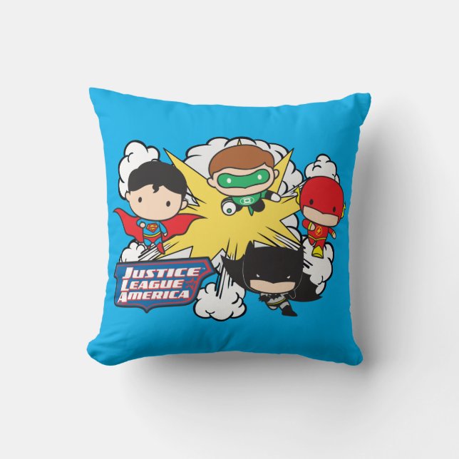 Chibi Justice League of America Explosion Cushion (Front)