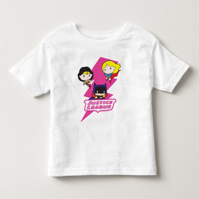 Chibi Justice League Pink Lightning Toddler T-Shirt (Front)