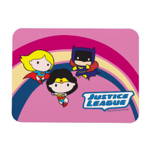 Chibi Justice League Rainbow Magnet
