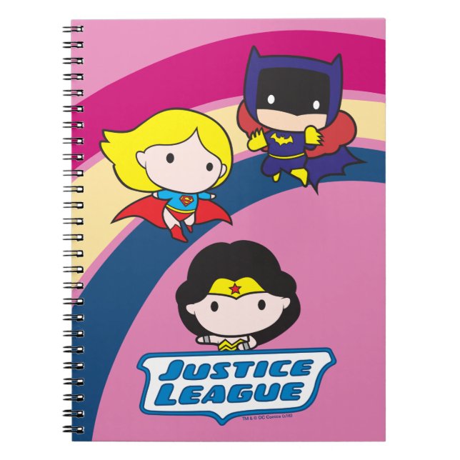 Chibi Justice League Rainbow Notebook (Front)