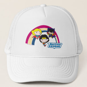 Chibi Justice League Rainbow Trucker Hat