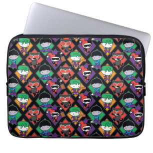 Chibi Justice League Villain Pattern Laptop Sleeve