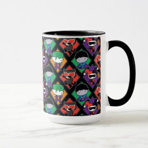Chibi Justice League Villain Pattern Mug