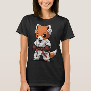 Chibi Karate Fox in Keikogi  Japanese Karateka Fox T-Shirt