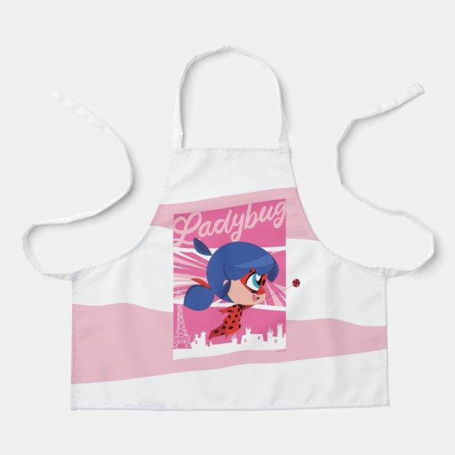 Chibi Ladybug in Paris Apron (Front)