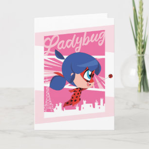 Chibi Ladybug in Paris Card