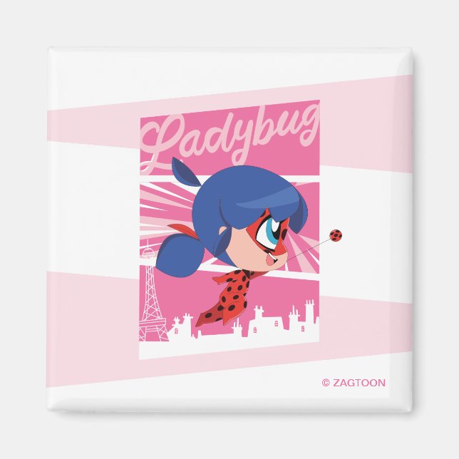 Chibi Ladybug in Paris Magnet (Front)