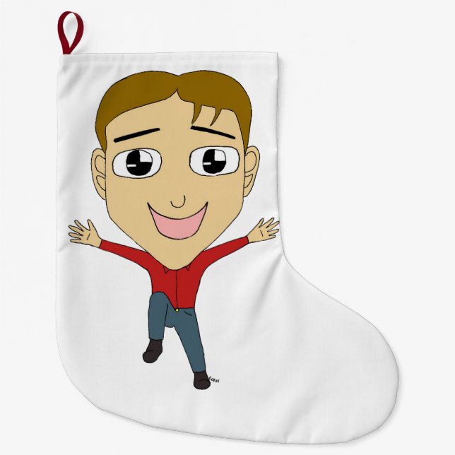 chibi   large christmas stocking (Front)