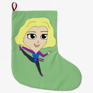 chibi   large christmas stocking